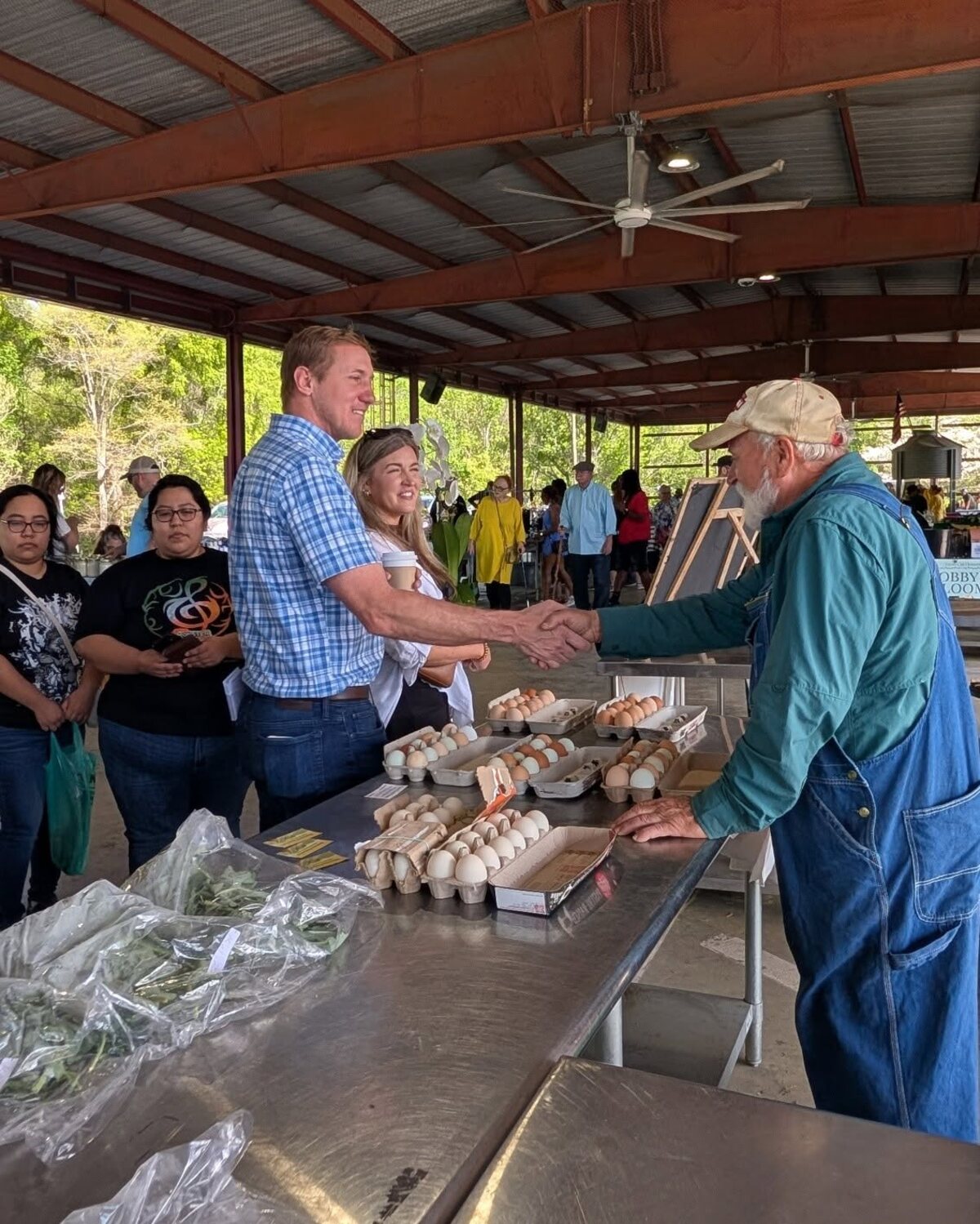 A farmers market in NC-08